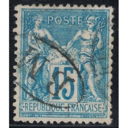 No101 - 15c SAGE - CACHET BM DANS UN OVALE - BOITE MOBILE.