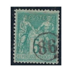 No075 - JOUR DE L'AN - CHIFFRE 86 DANS UN CERCLE - COTE 20€..