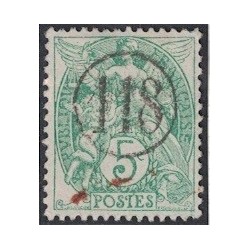 No111 - TYPE BLANC - JOUR DE L'AN - CHIFFRE 118 DANS UN CERCLE.