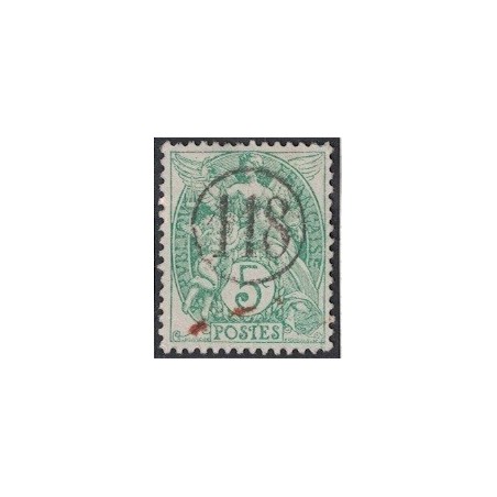 No111 - TYPE BLANC - JOUR DE L'AN - CHIFFRE 118 DANS UN CERCLE.