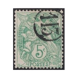 No111 - 5c TYPE BLANC - OLITERATION JOUR DE L'AN CHIFFRE 113 - COTE 20€.