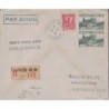 TUNISIE - TUNIS - 1er SERVICE AERIEN TUNIS-WASHINGTON - 11-7-1946 - RARE SEULEMENT 280 PLIS.