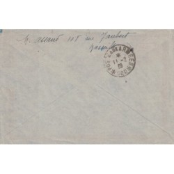 BOUCHES DU RHONE - MARSEILLE CHAVE - LETTRE AVION POUR LE LEVANT SECTEUR POSTAL 600 DE BEYROUTH.