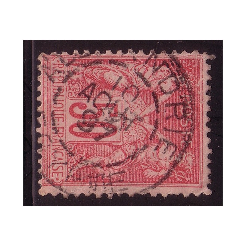 No098 - SAGE 50c ROSE - CACHET ALEXANDRIE - 1 DENT COURTE