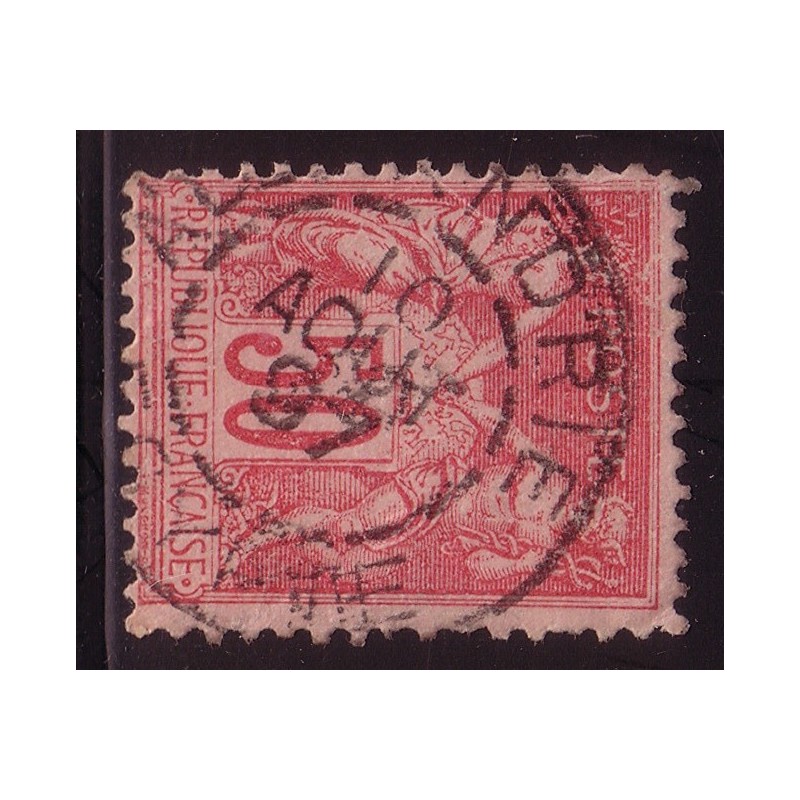 No098 - SAGE 50c ROSE - CACHET ALEXANDRIE - 1 DENT COURTE