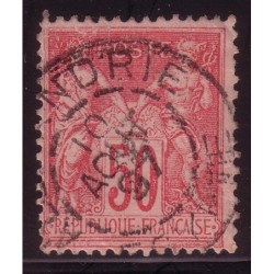 No098 - SAGE 50c ROSE - CACHET ALEXANDRIE - 1 DENT COURTE