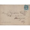 ALGERIE - ALGER - CERES No60 - OBLITERATION GC5005 - LETTRE SANS TEXTE DU 10 MAI 1876