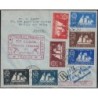 ST PIERRE ET MIQUELON - FRANCE LIBRE - 1ere LIAISON POSTALE AERIENNE 31 AOUT 1948 - LETTRE RECOMMANDEE PAR AVION.