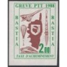 TIMBRE DE GREVE - No49 - GREVE DE BASTIA - CORSE - COTE 20€.