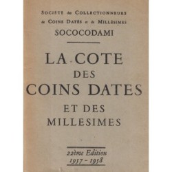 LA COTE DES COINS DATES ET...