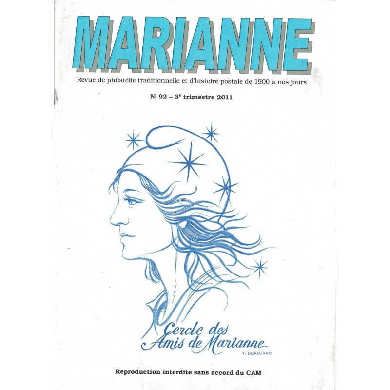 MARIANNE - No92 - CERCLE DES AMIS DE MARIANNE - 2011.