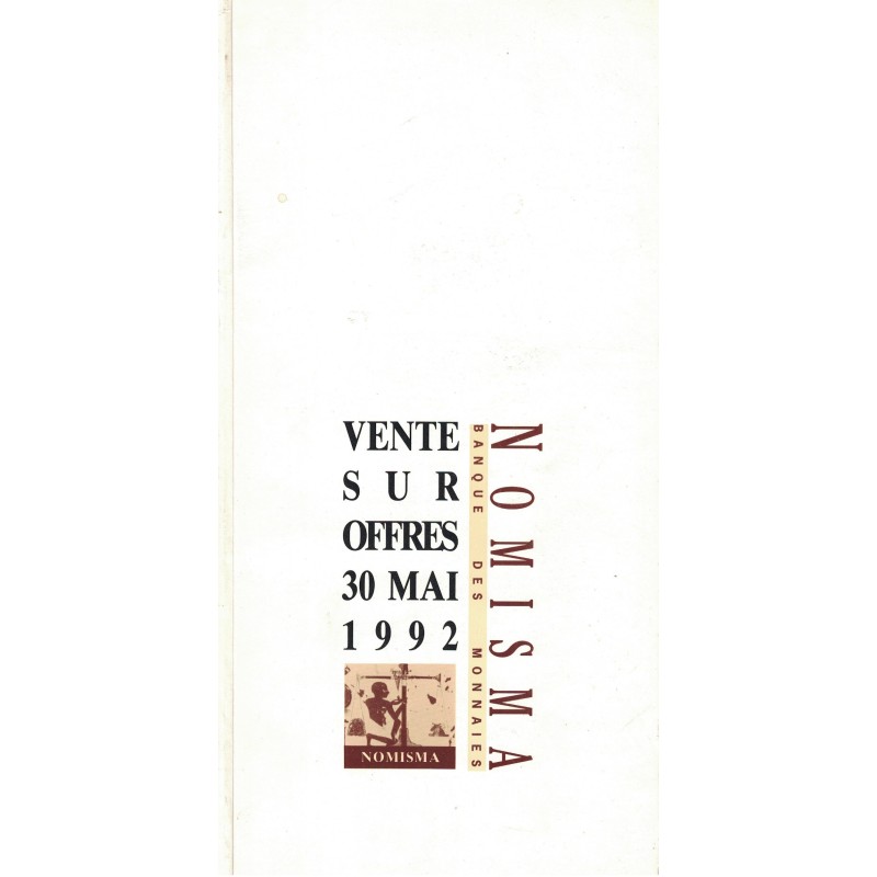 MONNAIES - NOMISMA - BANQUE DES MONNAIES - 2eme VENTE - 1992.