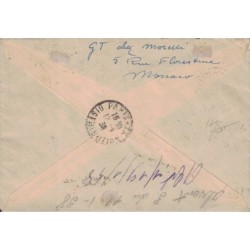 MONACO - LETTRE RECOMMANDEE DU 17-1-1938 POUR PARIS.