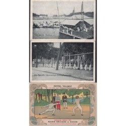 CARTE MAXIMUM - SERIE SPORT - 6 CARTES DE 1953 - DONT PUB MARIE BRIZARD.