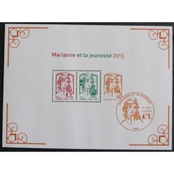 BLOC FEUILLET No0133 - MARIANNE ET LA JEUNESSE 2013 - EN SACHET D'ORIGINE..