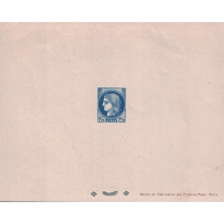 No0372 - CERES - 1F75 BLEU - EPREUVE DE LUXE.