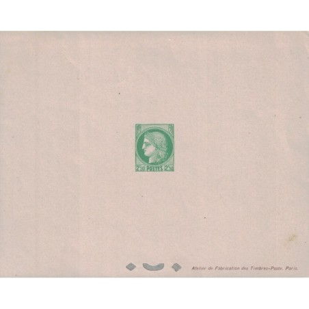 No0375 - CERES - 2F50 VERT - EPREUVE DE LUXE.