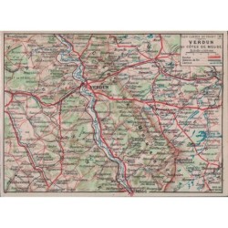 CARTE FM - CORRESPONDANCE DES ARMEES - CARTE GEOGRAPHIQUE DU FRONT N°9.