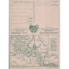 CARTE FM - CORRESPONDANCE DES ARMEES - CARTE GEOGRAPHIQUE DU FRONT N°9.