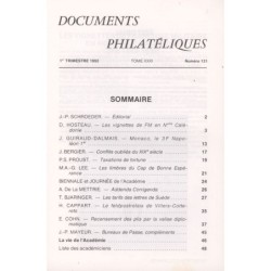 DOCUMENTS PHILATELIQUES - No131 - JANVIER 1992 - VOIR SOMMAIRE.