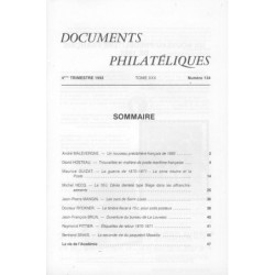 DOCUMENTS PHILATELIQUES - No134 - OCTOBRE 1992 - VOIR SOMMAIRE.