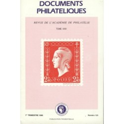 DOCUMENTS PHILATELIQUES - No123 - JANVIER 1990 - VOIR SOMMAIRE.