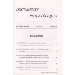 DOCUMENTS PHILATELIQUES - No150 - OCTOBRE 1994 - VOIR SOMMAIRE.