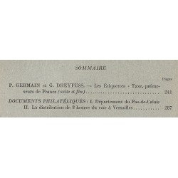 DOCUMENTS PHILATELIQUES - No006 - OCTOBRE 1960.