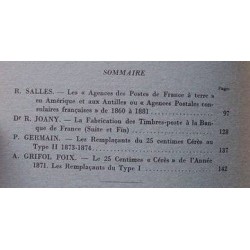 DOCUMENTS PHILATELIQUES - No009 - JUILLET 1961.