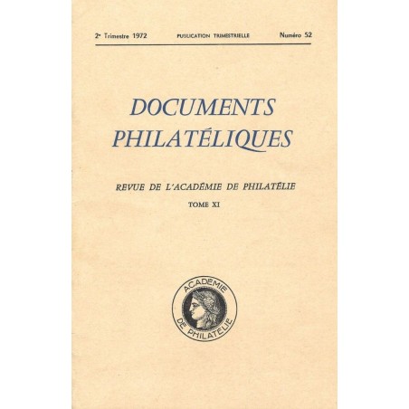 DOCUMENTS PHILATELIQUES - No052 - AVRIL 1972.
