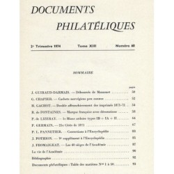 DOCUMENTS PHILATELIQUES - No060 - AVRIL 1974.