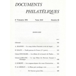 DOCUMENTS PHILATELIQUES - No062 - OCTOBRE 1974.