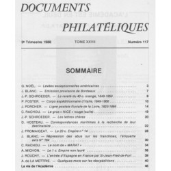 DOCUMENTS PHILATELIQUES - No117 - JUILLET 1988.