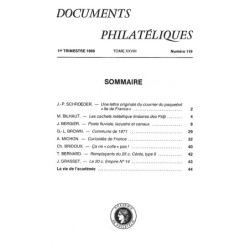 DOCUMENTS PHILATELIQUES - No119 - JANVIER 1989.