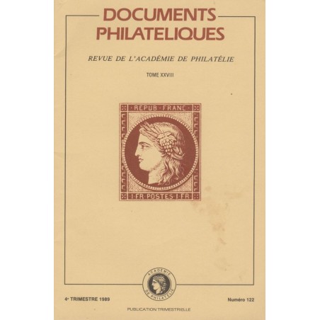 DOCUMENTS PHILATELIQUES - No122 - OCTOBRE 1989.