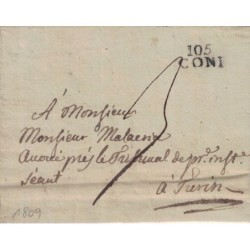 ITALIE - DEPARTEMENT CONQUIS - LA STURA -105 CONI - 28 MAI 1809.
