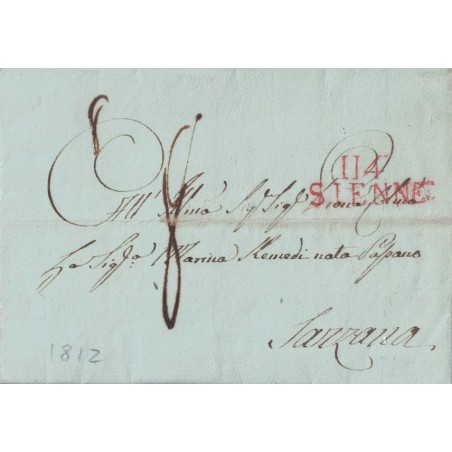 ITALIE - DEPARTEMENT CONQUIS - L'OMBRONE -114 SIENNE - 18 DECEMBRE 1812.
