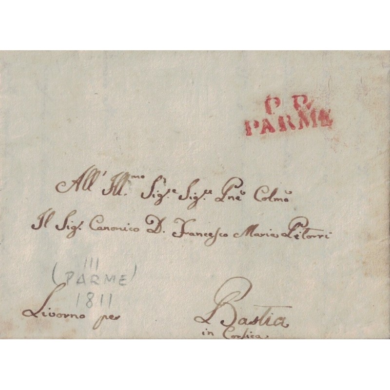 ITALIE - DEPARTEMENT CONQUIS - LE TARO -111 PP PARME - SANS N°111 - LE 1 AVRIL 1811.. ITALIE - DEPARTEMENT CONQUIS - LE TARO -111 PP PARME - SANS N°111 - LE 1 AVRIL 1811..
