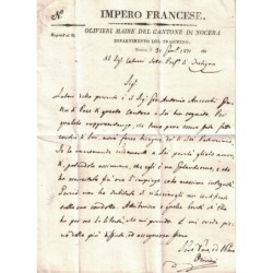 ITALIE - DEPARTEMENT CONQUIS - LE TRASIMENE - DEPARTEMENT 111 - IMPERO FRANCESE - OLIVIERI MAIRE DEL CANTONE DI NOCERA.