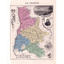 DROME - CARTE GEOGRAPHIQUE