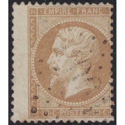No021 - EMPIRE 10c - RARE VARIETE DE PIQUAGE.