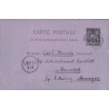 TUNISIE - TUNIS - SAGE - 10c ENTIER POSTAL POUR L'ALLEMAGNE DU 19 MAI 1888. -