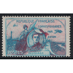 VIGNETTE POSTE AERIENNE - No001 - GUYNEMER - SANS VALEUR - COTE 30€.