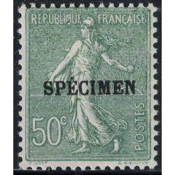 COURS D'INSTRUCTION - No198-CI 2 - COTE 37€ - SANS TRACE DE CHARNIERE - SURCHARGE SPECIMEN..