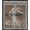 COURS D'INSTRUCTION - No193-CI 1 - SEMEUSE SURCHARGE SPECIMEN - COTE 26€.