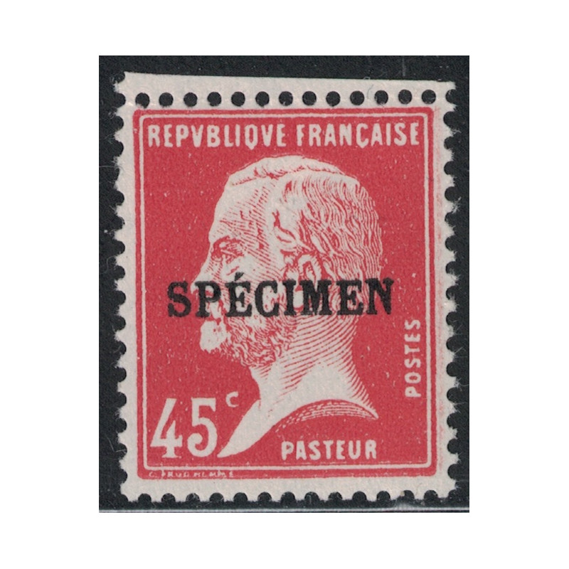 COURS D'INSTRUCTION - No175-CI 1 - PASTEUR SURCHARGE SPECIMEN - COTE 37€.