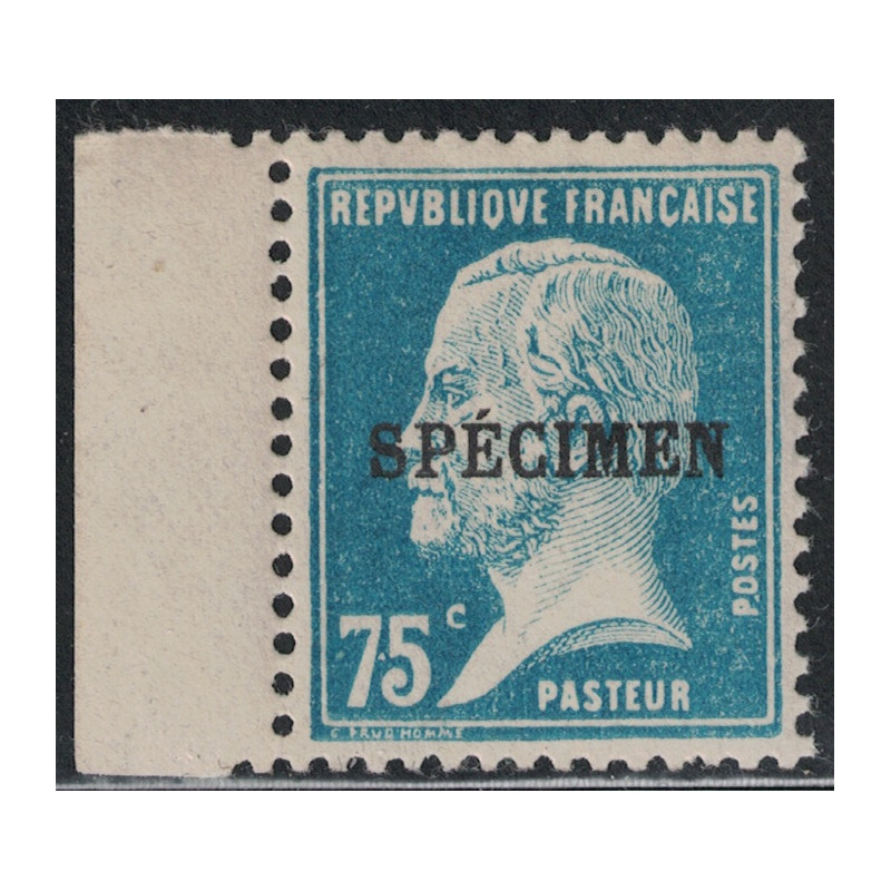 COURS D'INSTRUCTION - No177-CI 1 - PASTEUR SURCHARGE SPECIMEN - COTE 37€.