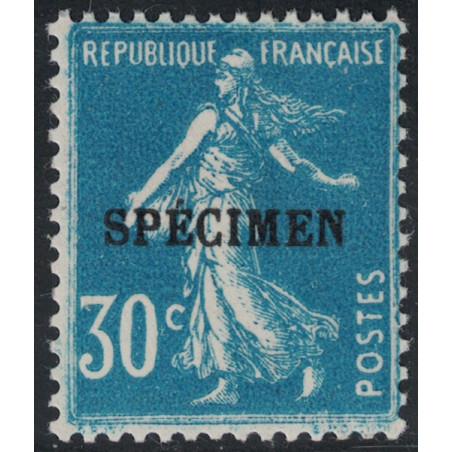 COURS D'INSTRUCTION - No192-CI 1 - SEMEUSE SURCHARGE SPECIMEN - COTE 24€.