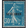 COURS D'INSTRUCTION - No192-CI 1 - SEMEUSE SURCHARGE SPECIMEN - COTE 24€.