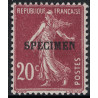 COURS D'INSTRUCTION - No139-CI 3 - SEMEUSE SURCHARGE SPECIMEN - COTE 32€.